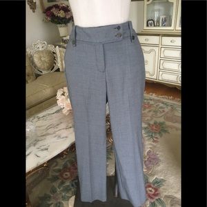 NWT Larry Levine stretch tailored black/grey trousers size 8P. B:764 7/18/26